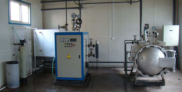 蒸壓釜安裝完成 蒸壓釜安裝完成